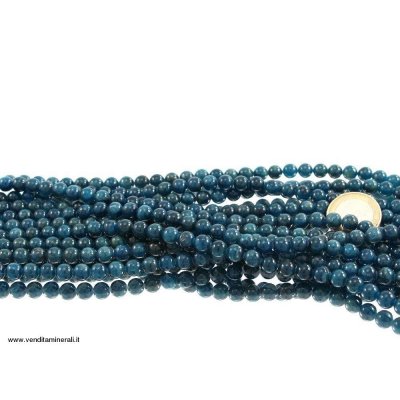 Collana di apatite blu 7 mm