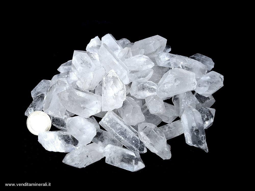 1 kg di cristalli di roccia 2 - 5 cm