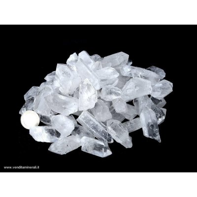 1 kg di cristalli di roccia 2 - 5 cm