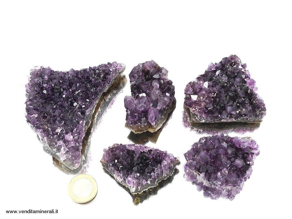 Ametista pezzi di Drusa qualita' A Uruguay - 1 kg