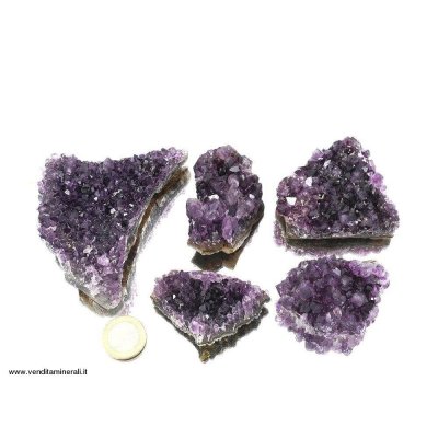 Ametista pezzi di Drusa qualita' A Uruguay - 1 kg