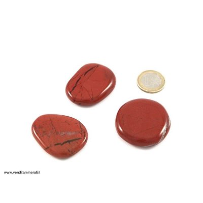 Pietra tascabili di diaspro rosso - 1 pezzo