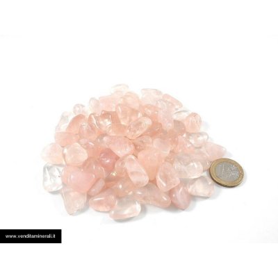 Quarzo rosa - piccole pietre burattate 0,5 kg