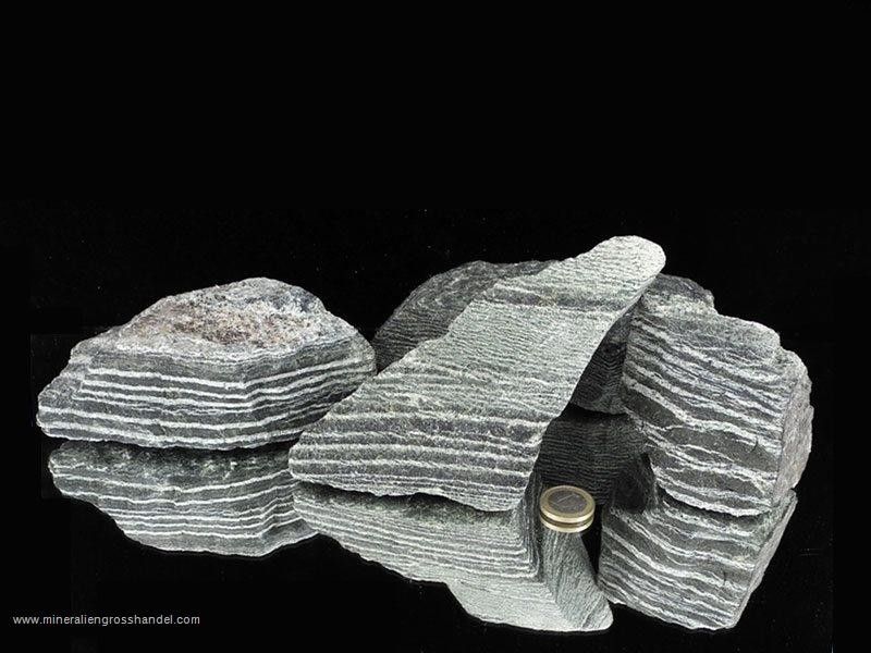 Pietre grezze di crisotili occhio d'argento - serpentino -  1 kg