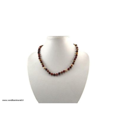 Catena a sfera malachite 8 mm / 50 cm