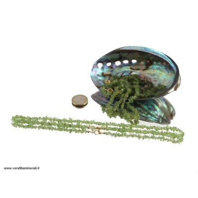 Peridoto - Catena di fili di olivina