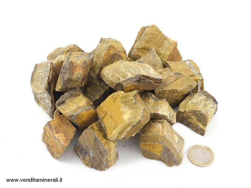 Occhio di tigre - piccole pietre ruvide (2-5 cm) - 1 kg