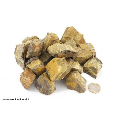Occhio di tigre - piccole pietre ruvide (2-5 cm) - 1 kg