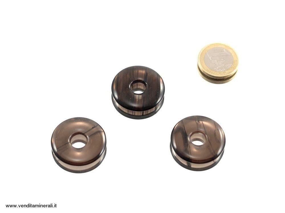 Lamello d'ossidiana a forma di ciambella - 30 mm