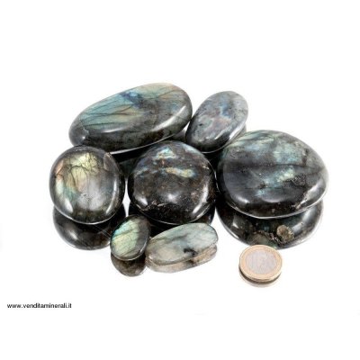 Pietre burattate di labradorite - XL 0,5 kg