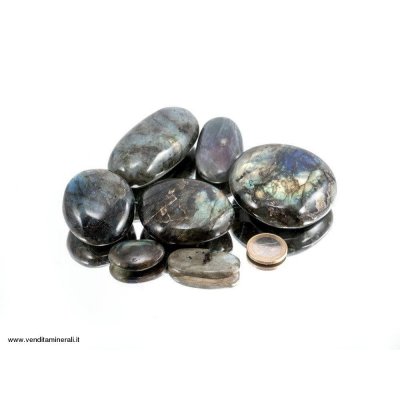 Pietre burattate di labradorite - XL 0,5 kg
