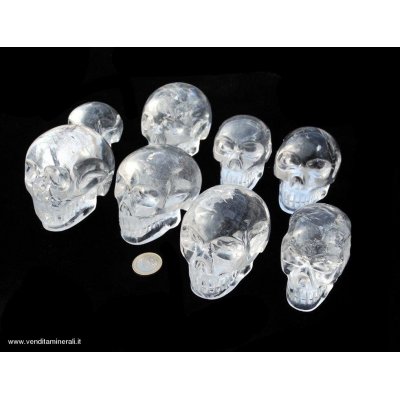 Teschio in cristallo di rocca -1 pezzo