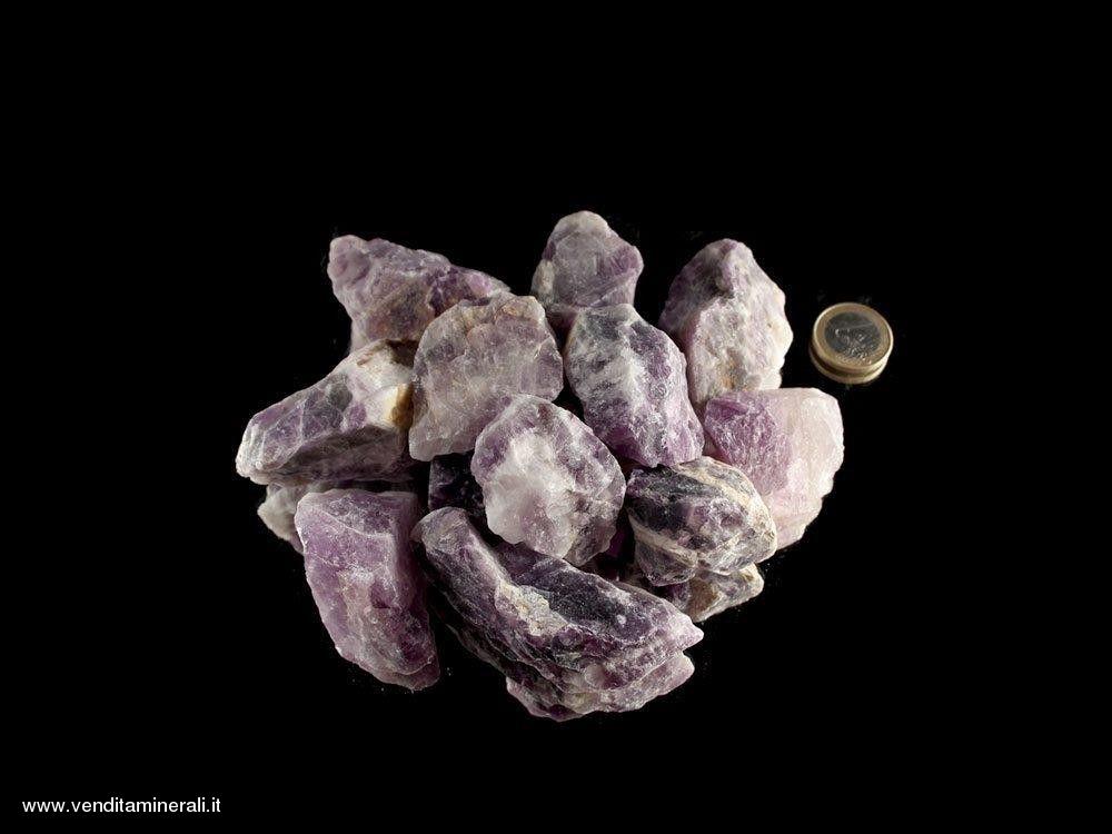 Ametista Chevron - piccole pietre grezze 4 - 6 cm 1 kg