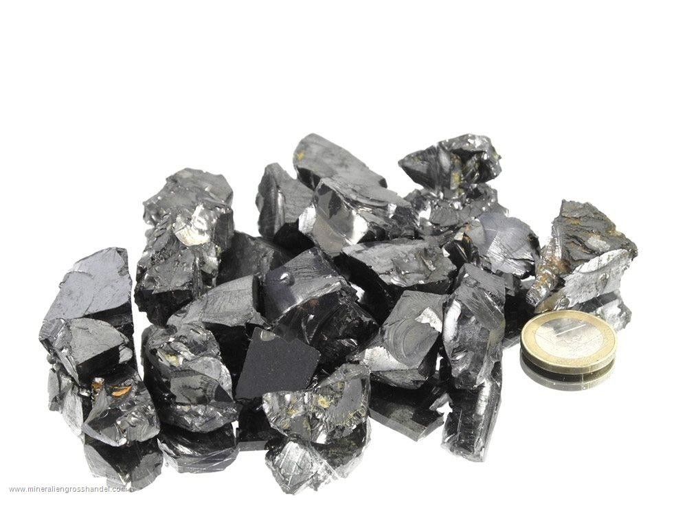 Pietre grezze di schungite preziosa - 0,1 kg