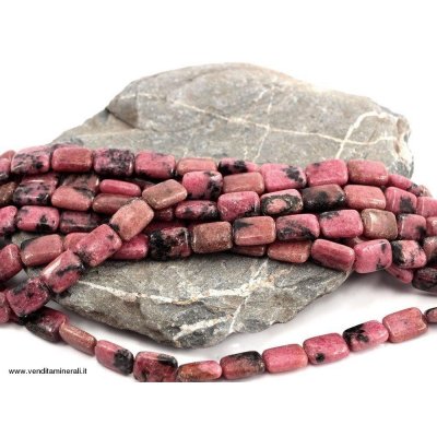 Filo di catena rettangolare di rodonite