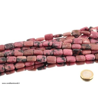 Filo di catena rettangolare di rodonite