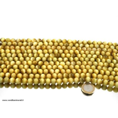 Filo a catena in occhio di tigre 'Occhio d'oro'