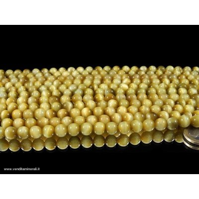 Filo a catena in occhio di tigre 'Occhio d'oro'