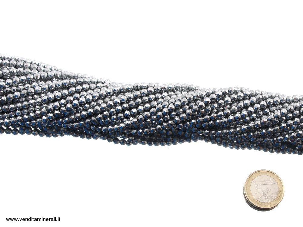 Ematite sfaccettata 4 mm