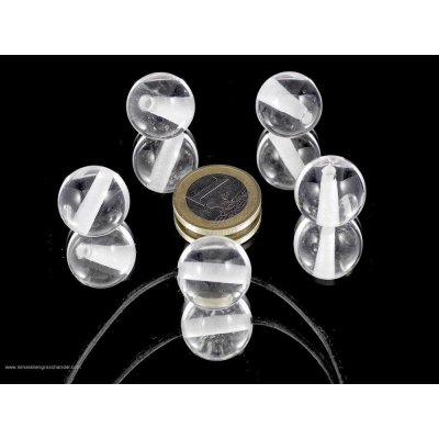 Sfera di cristallo di rocca 18 mm perforata - 1 pezzo