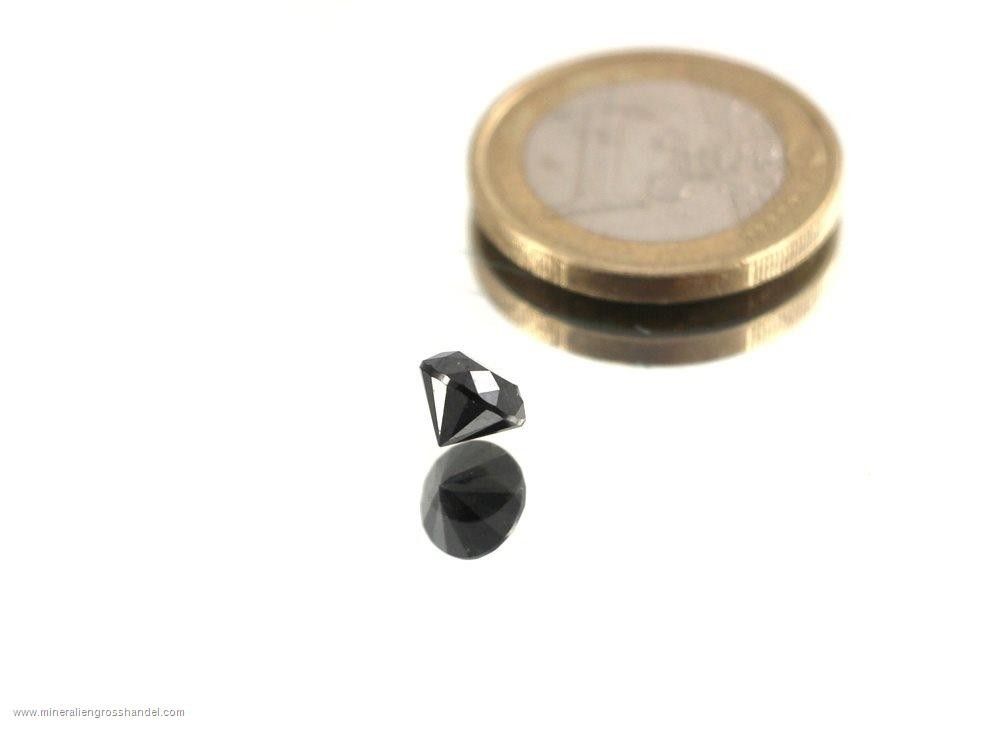 Diamante nero sfaccettato - 1,7 ct!