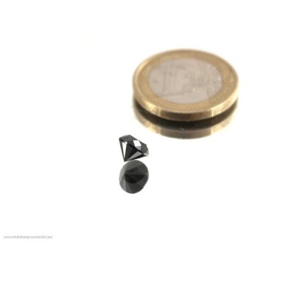 Diamante nero sfaccettato - 1,7 ct!