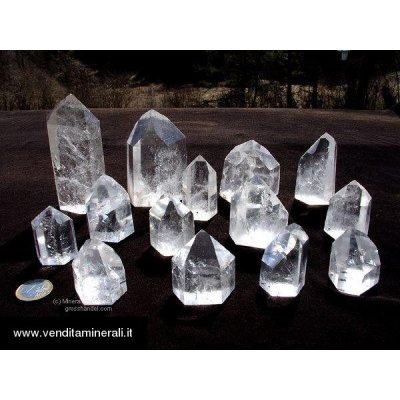 Cristalli di roccia - lucidati - qualita' A - 0,5 kg