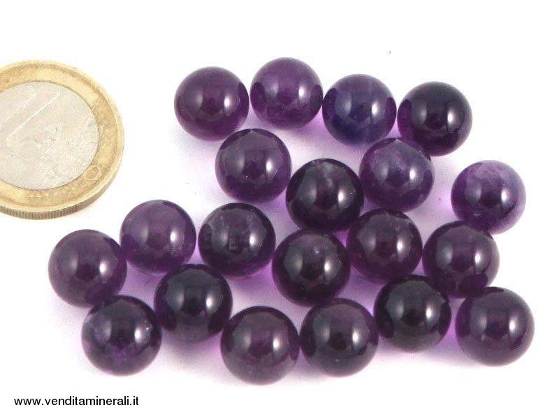 Palline di ametista - 10 pezzi