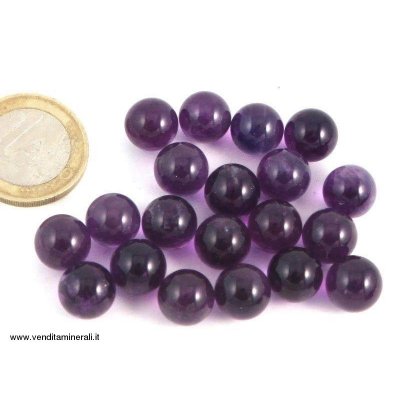 Palline di ametista - 10 pezzi