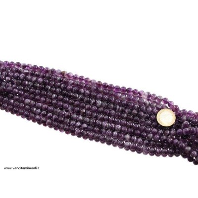 Perlina di ametista 8 mm A / B