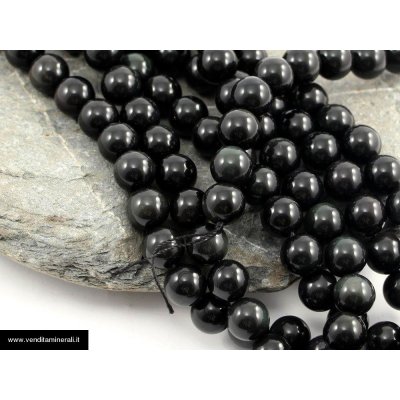 Ossidiana arcobaleno 12 mm catena