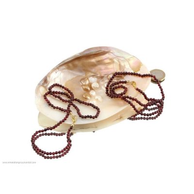 Catenina granata - mini palline