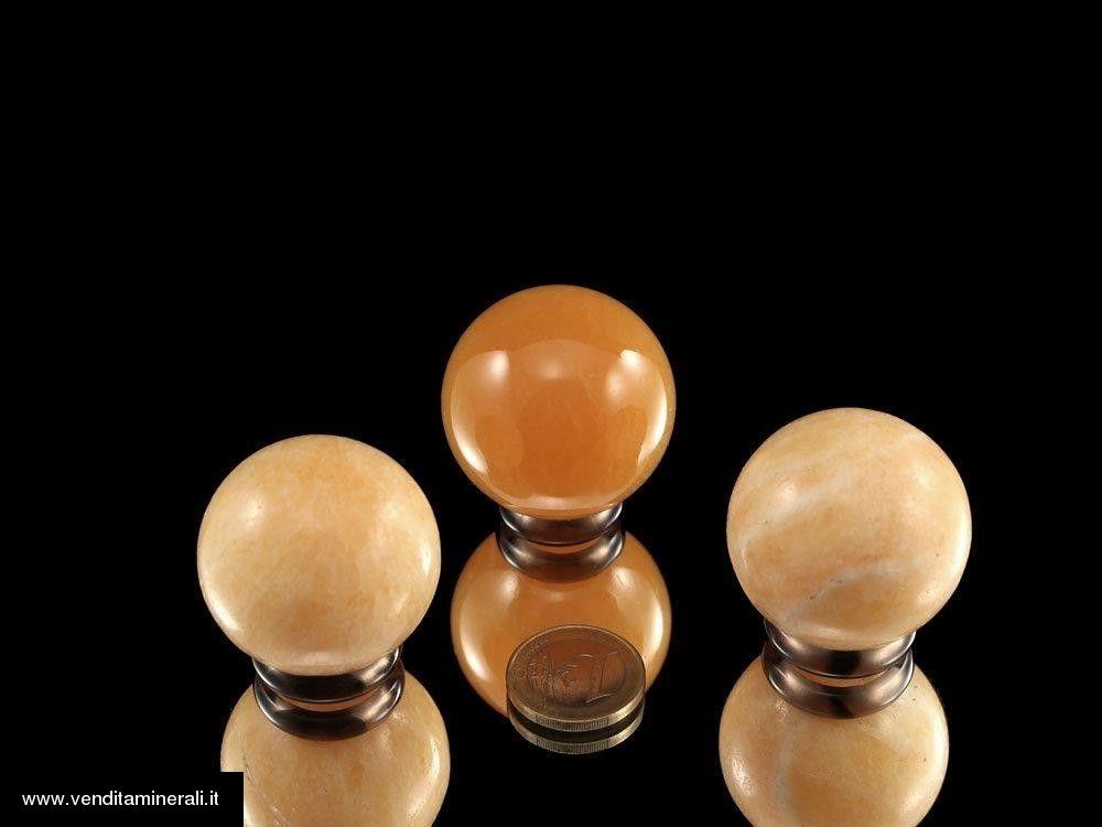 Palla di calcite arancione 4 cm