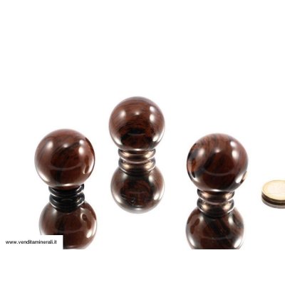 Sfera di ossidiana di mogano 4 cm