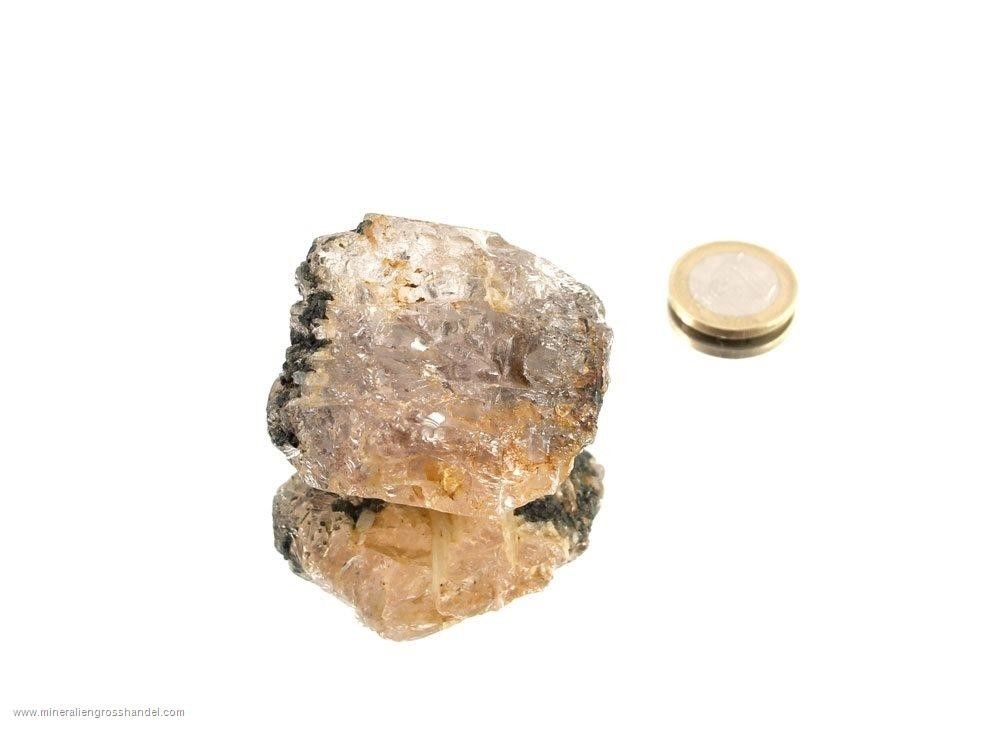 Cristallo di Morganite e Turmalina