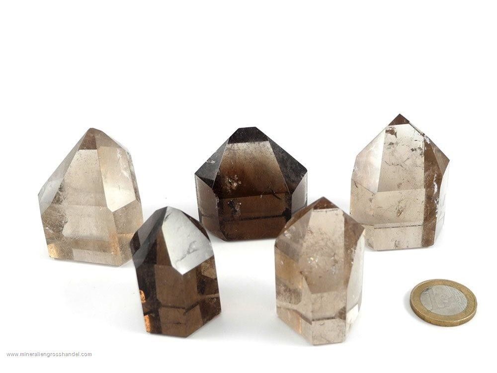 Cristalli di quarzo fume' lucidati - 0,5 kg