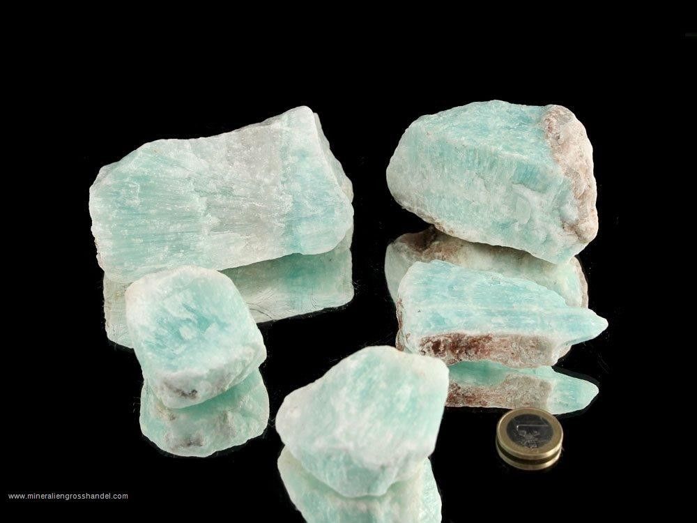 Aragonite pietre azzurre chiare / blu