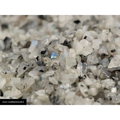 Micro pietre bocciardatepietre di luna-arcobaleno - 0,5 kg