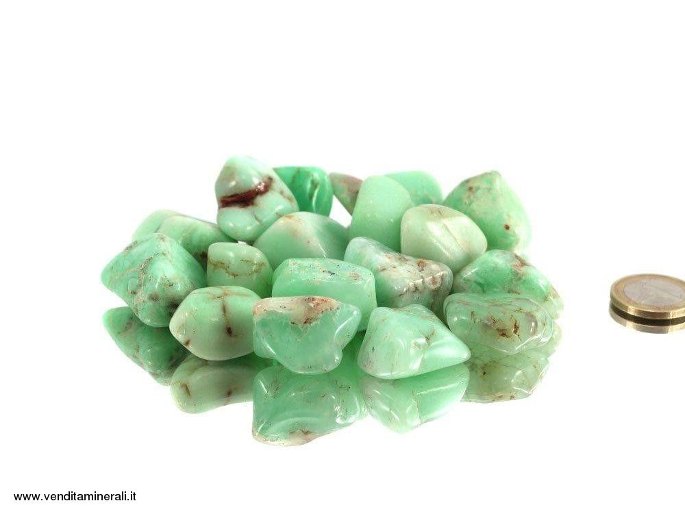 Pietre burattate di crisoprasio 0,25 kg