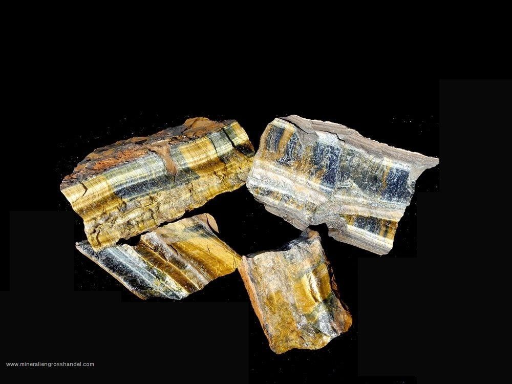 Pietre ruvide di Occhi di tigre / occhio di falco - 1 kg