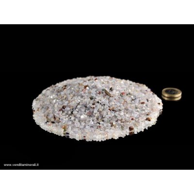 Calcedonio in micro pietre martellate blu 0,5 kg