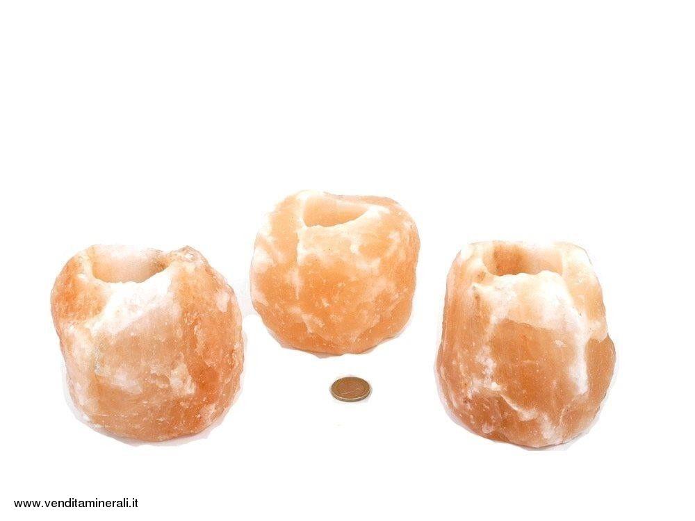 Tealight in pietra sale - portalume