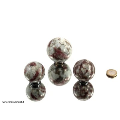 Sfere di tormalina rossa (rubellite) 0,5 kg