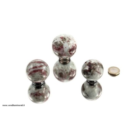 Sfere di tormalina rossa (rubellite) 0,5 kg