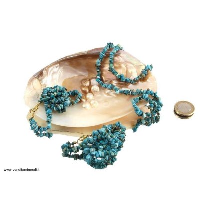 Pietra naturale a schegge turchesi