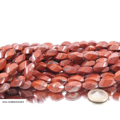 Filo a catena di diaspro rosso