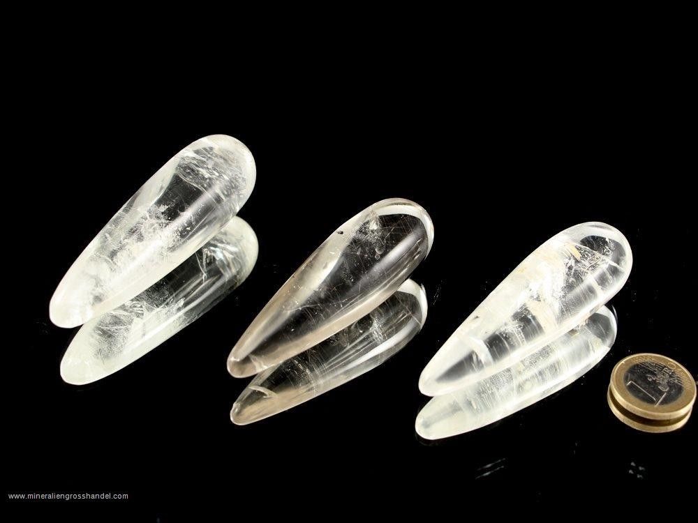 Bastoncini di cristallo di rocca per massaggi