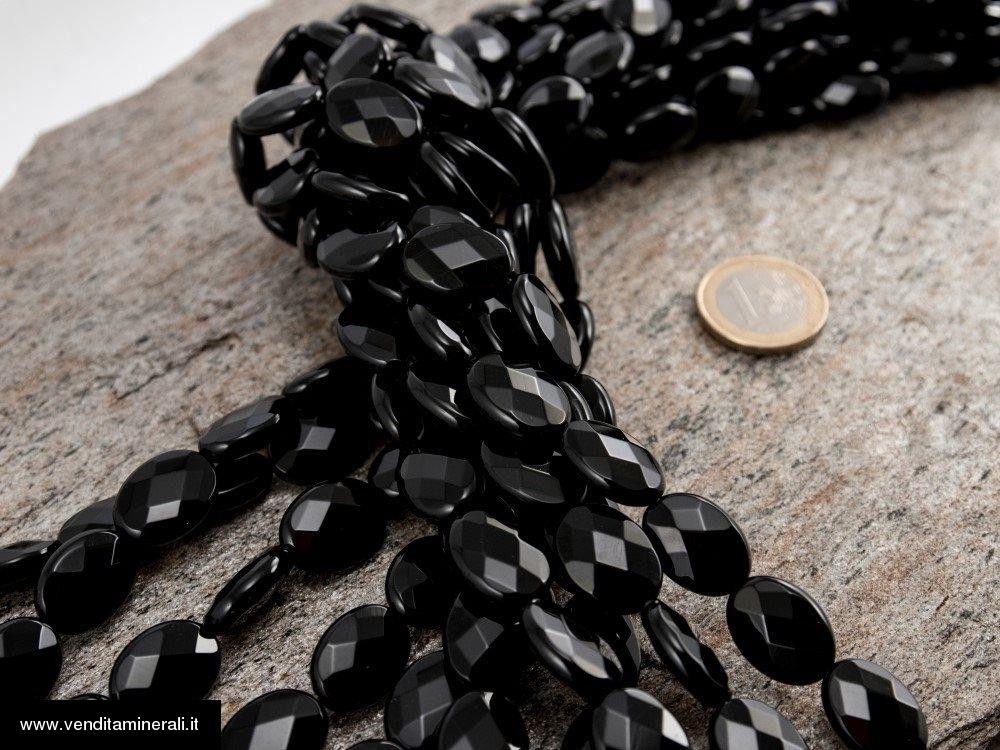 Filo di catena in agata nera