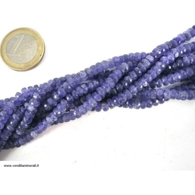Filo a catena in Tanzanite sfaccettata