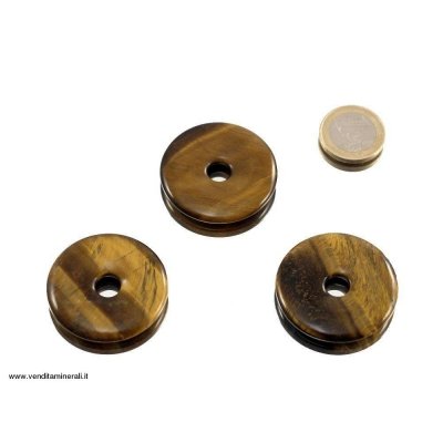 Occhio di tigre a forma di ciambella - 40 mm